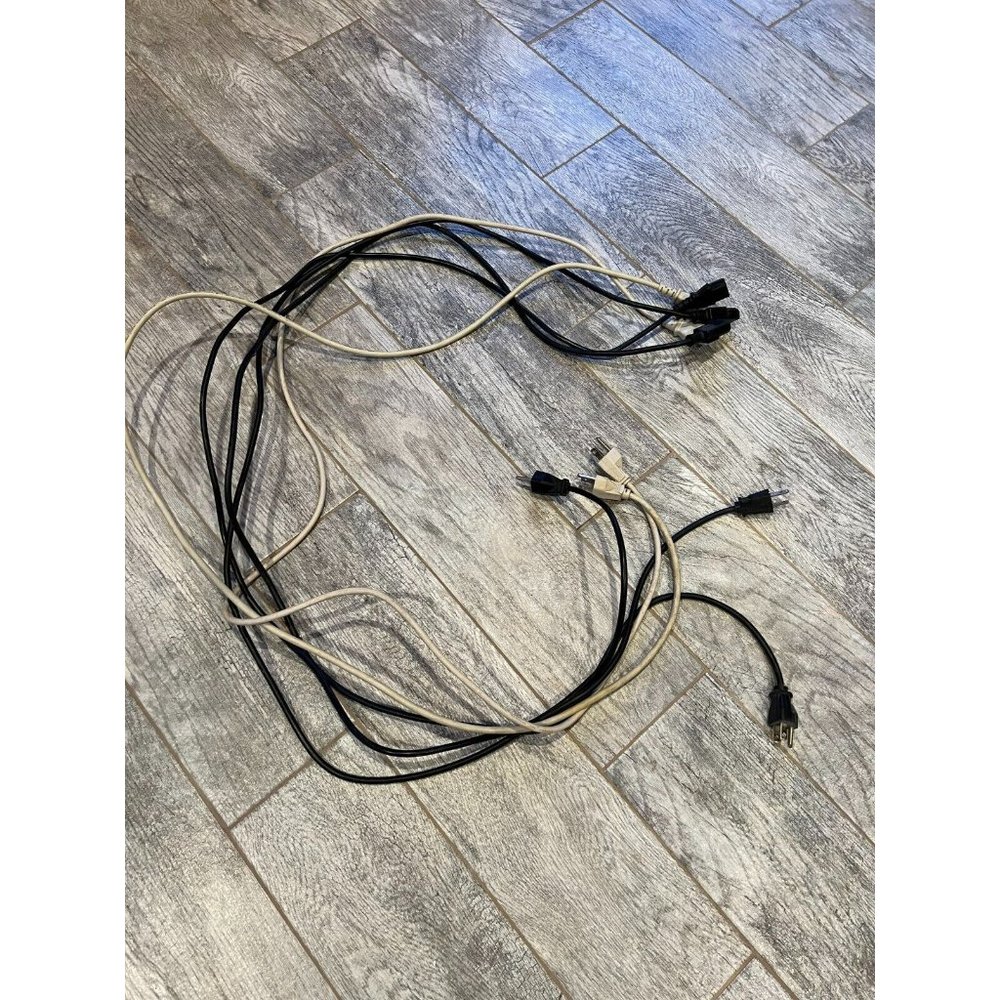 Set of 5 Power Cord computer cables electrical cords for‎ workstation 70" ea
